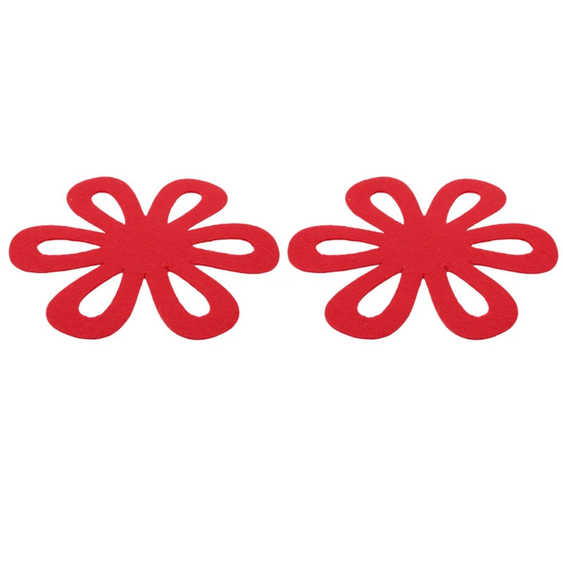 6Pcs Flower-Shaped Pots Pans Separator Scratchproof Protectors for Table Pots and Pans Separator Placemat Kitchen Tools