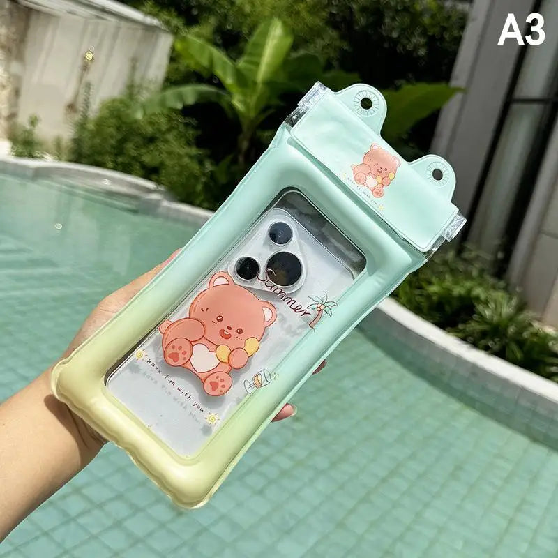 Universal Cartoon Waterproof Phone Case Pouch Swimming Underwater Photography