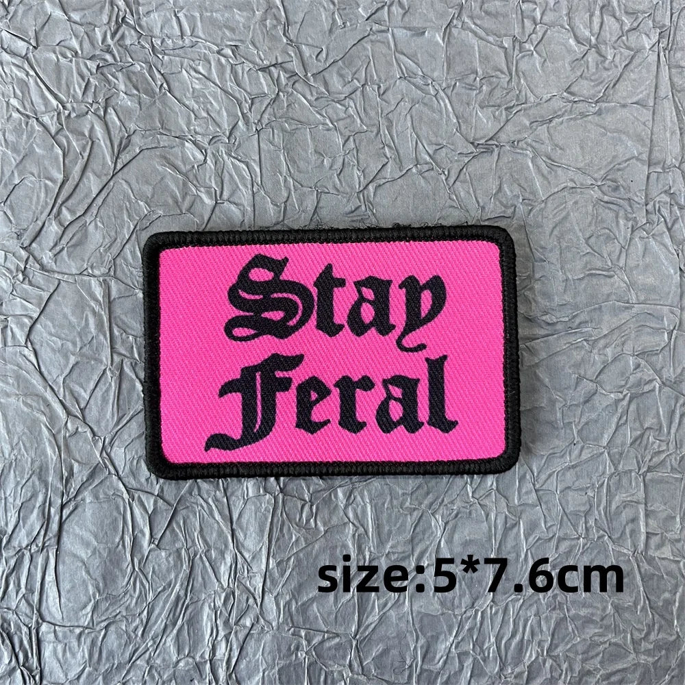 Funny Patch on Clothes Printing Stickers Tactical Equipment Military Accessory Hook and Loop Patches Backpack Appliques