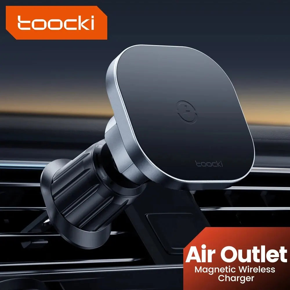 Toocki Magnetic Car Wireless Charger Car Phone Holder Air Outlet 15W Fast Charging Charger in Car For iPhone 15 14 13 12 Pro Max