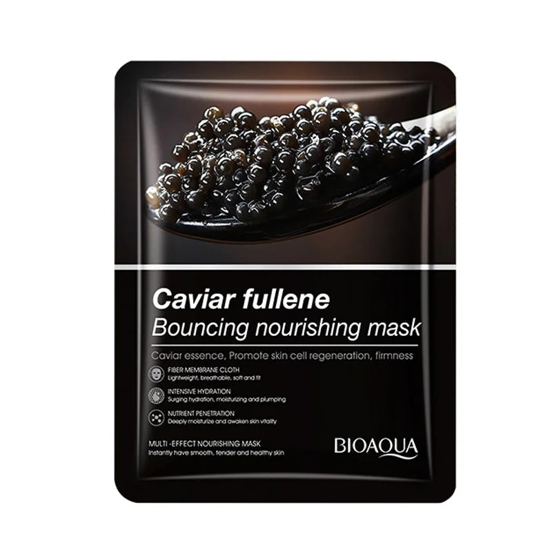 6/12pcs BIOAQUA Caviar Grape White Truffle Face Mask Anti Wrinkle skincare Moisturizing Hydrating Facial Masks Skin Care