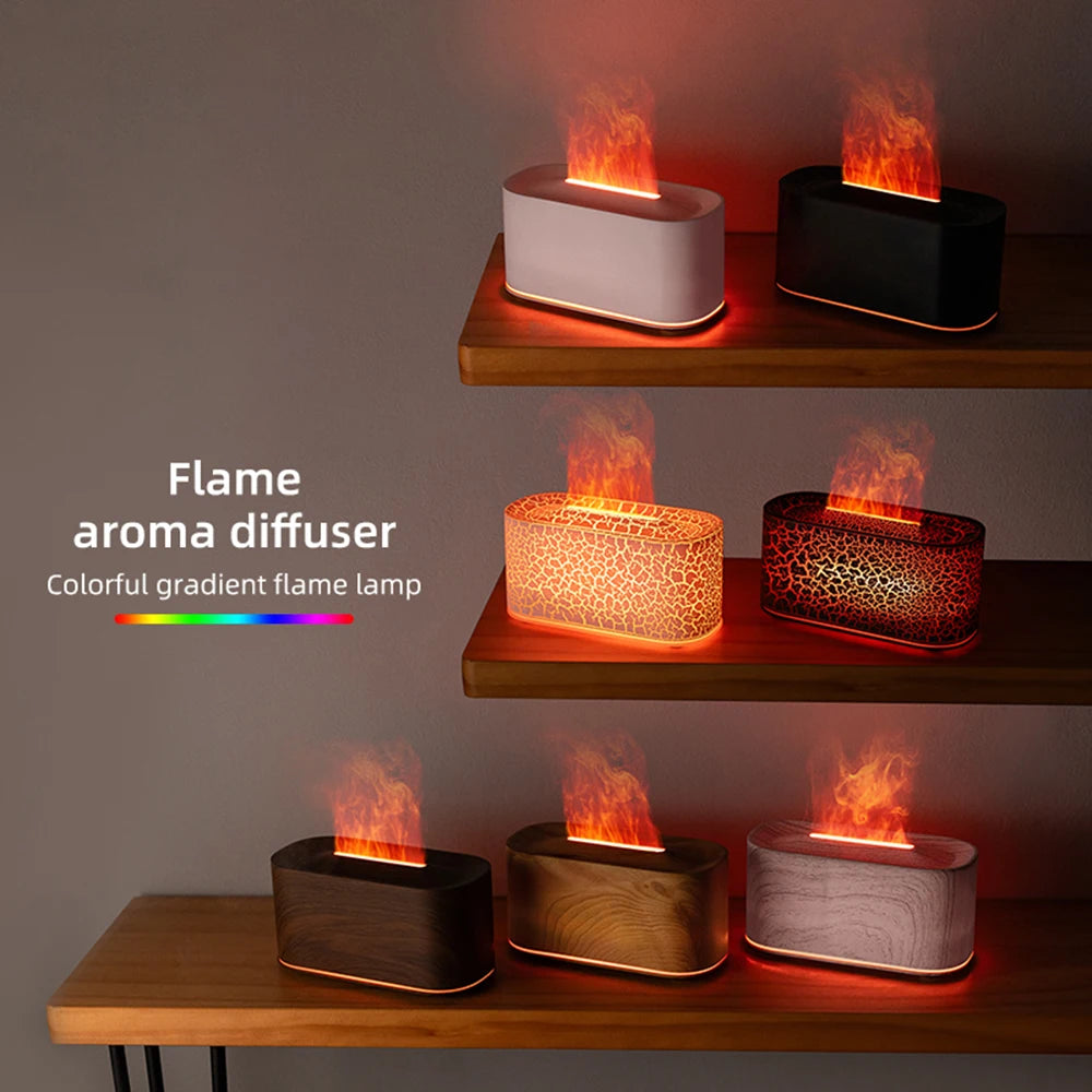 Flame Effect Aroma Diffuser Humidifier