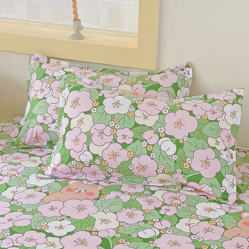 MissDeer Pillow Cover 2pcs Pillowcase 48x74cm Pillow Sham for Home Bed