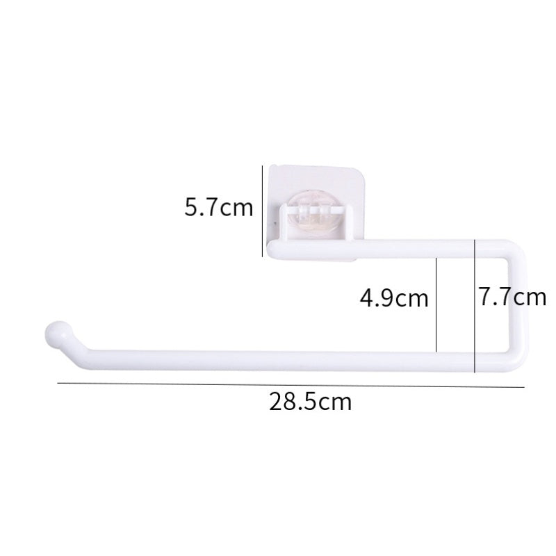 Kitchen Paper Roll Holder Cabinet Rag Hanging Holder Towel Hanger Toilet Paper Holders Rack Bar Shelf Tissue Holder
