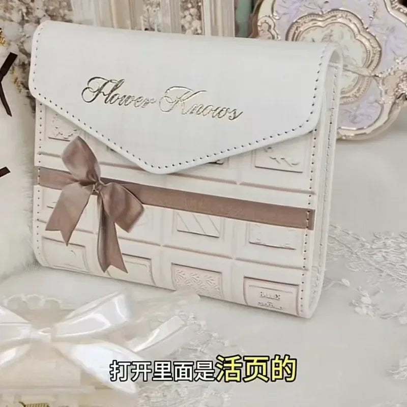 Flower Know Limited Surrounding 7th Anniversary Makeup Folding Hand Mirror Portable Makeup Storage Satchel  Bag