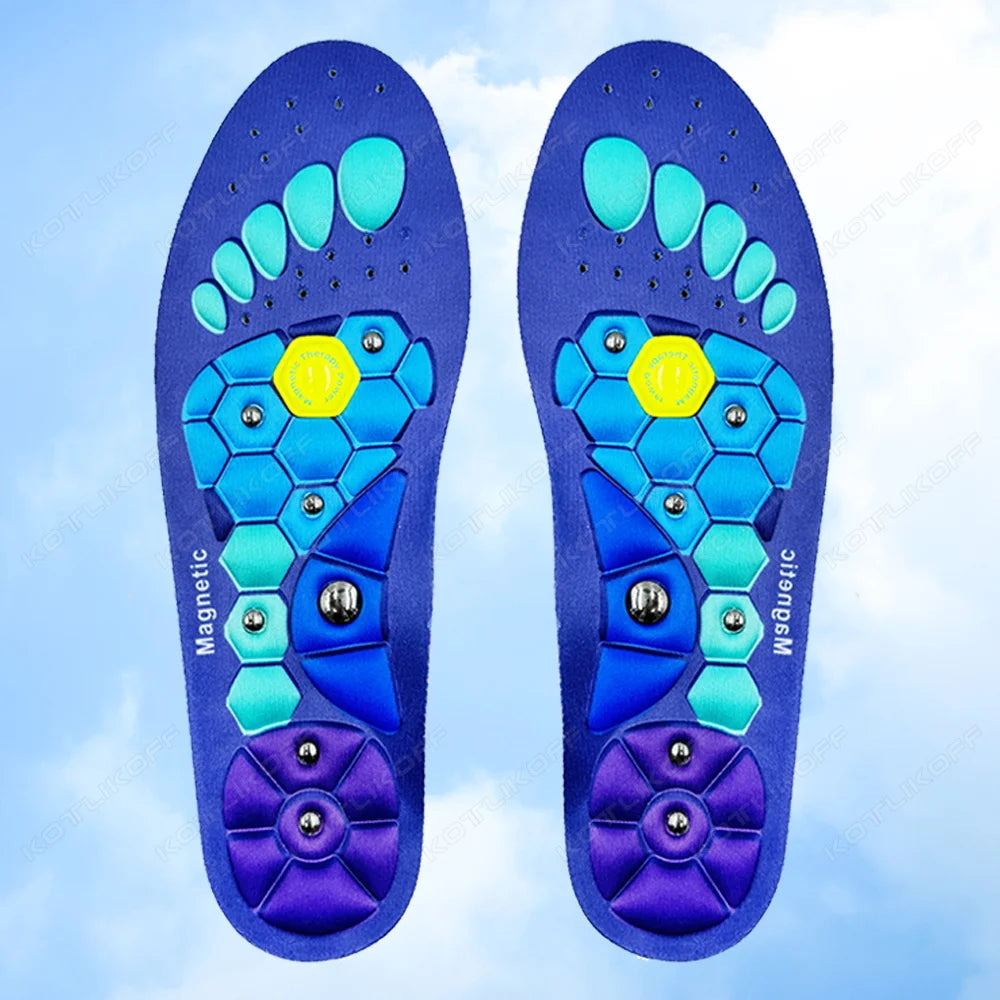 Medical Magnetic Therapy Sports Insoles Massage Foot Weight Loss Slimming Acupressure Insole Anti-fatigue Health Care Shoe Pads