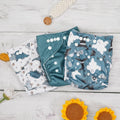 Happyflute 3pcs/set Washable Reusable Ecological Pocket Diapers