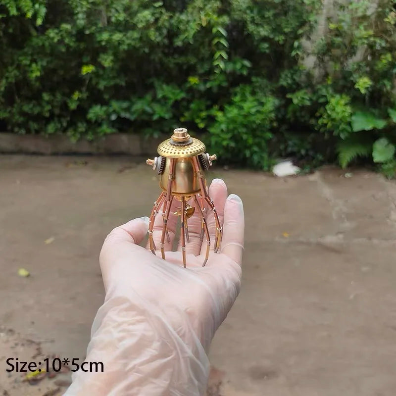 Steampunk mechanical insect big pocket insect model handmade metal creative crafts ornament personalized gift
