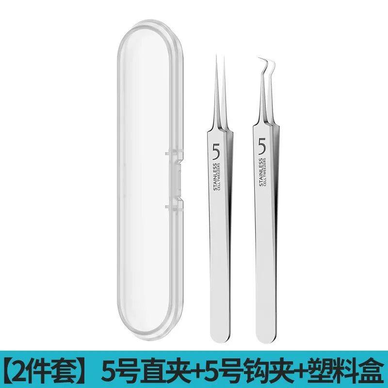 Acne Needle Blackhead Clip Remover Extraction Pore Black Head Clean Face Skin Care Cleansing Needle Blemish Removal Tool