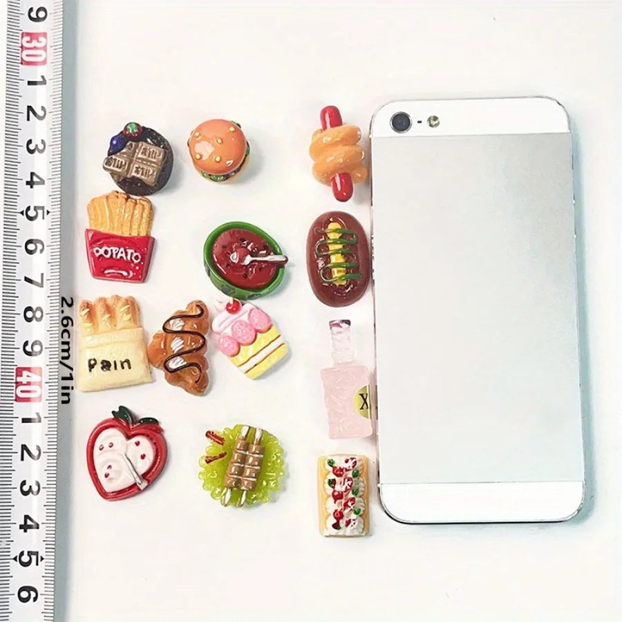 Miniature Food Toys Mixed Resin Food Dolls Kitchen Pretend