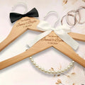 Custom Wedding Dress Hanger Personalized Wedding Hanger Personalised Bridal Hanger Engraved Names and Date Bridal Shower Gifts