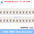 1206 1% SMD Resistor 0R 1R 10R 100R 150R