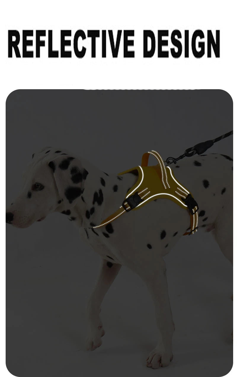 Dog Harness Pet Saddle Quick Wear Structure Protection Ultra Light Chest Strap Safety Anti Break Explosion Proof Dog Vest