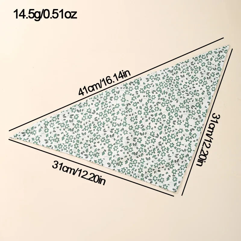 Pet Saliva Towel Pet Dog Saliva Bib Bib Cat Bib Scarf Printed Triangle Scarf