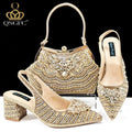 Queen Yan INS Full Rhinestone Comfortable high heel shoes