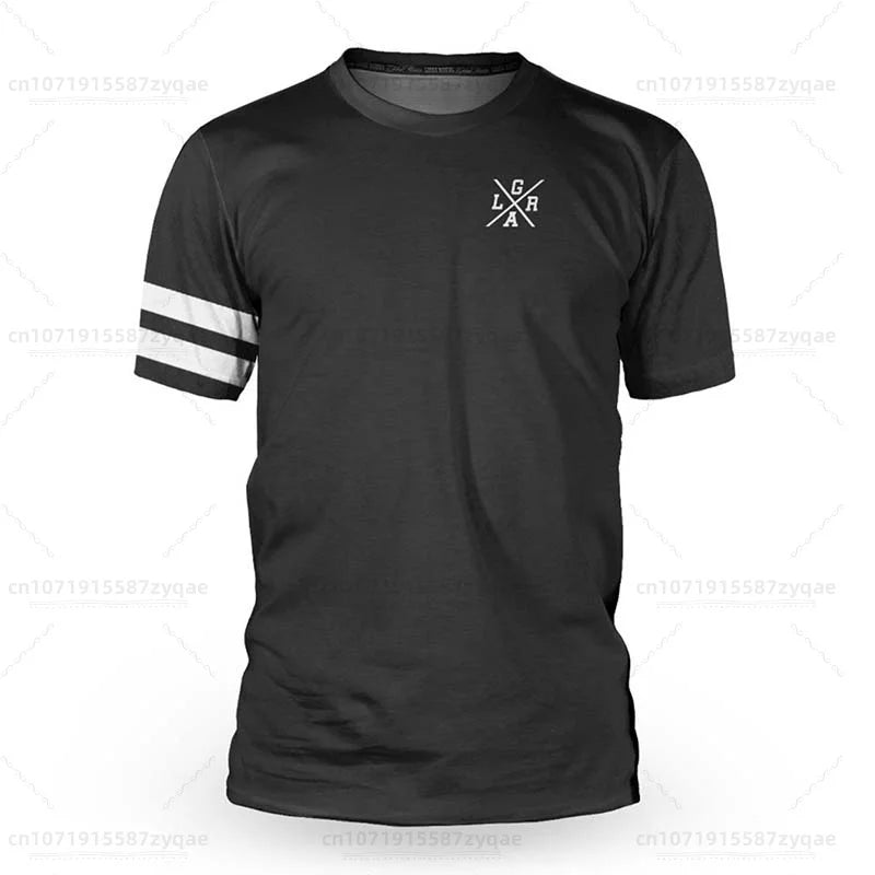 Men's Loose Rider Short Sleeve Jersey BMX MTB Mountain Bike Shirt Cross Country DH Motorcycle Sweatshirt Motochross Jersey
