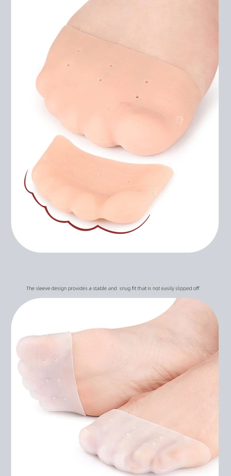 Toe toe guards, ballet shoes, toe sports anti-friction toe pads, soft high-elasticity toe forefoot half size pads
