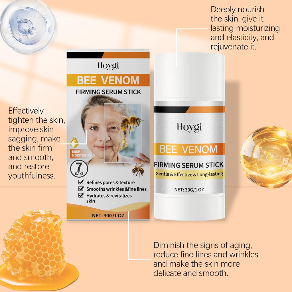 HOYGI Bee Venom Firming Cream Moisturizing Sagging Improvement Reduce Fine Lines Damaged Skin Repair Facial Skin Care Essence