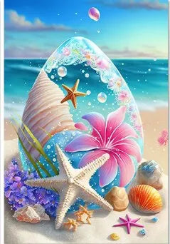 Starfish 5D Diamond Painting Fantasy Shell Seaside Scenery Full Diamond Embroidery Mosaic Cross Stitch Kits Bedroom Home Decor