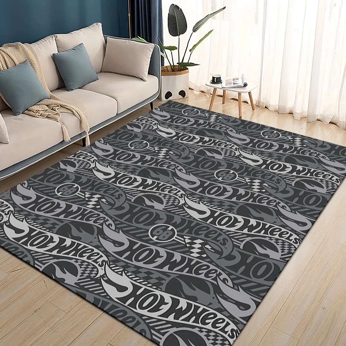 Hot Wheels 27 Style New Racing Car Cartoon Carpet Rug for Living Room Bedroom Home Sofa Decoration,Kids Play Non-slip Floor Mat
