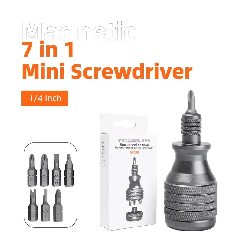 7-in-1 Mini Titanium Screwdriver Bit Set