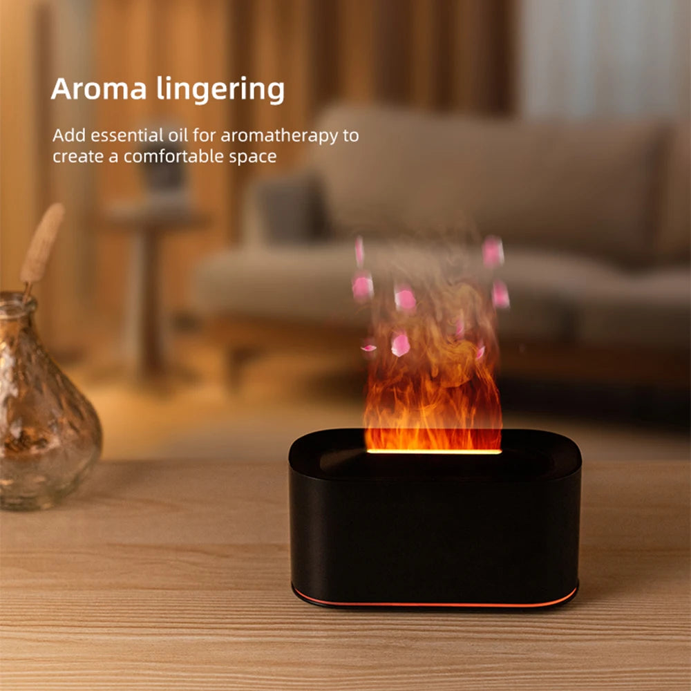 Flame Effect Aroma Diffuser Humidifier