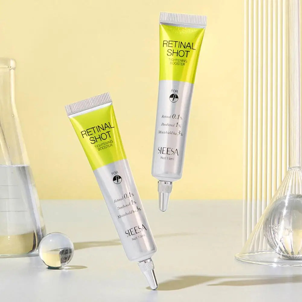 Retinal Shot 0.1% Face Booster Eye Cream Nano Retinal Tightening Serum for Wrinkles & Pores, Anti-Aging Skin Care 15ml