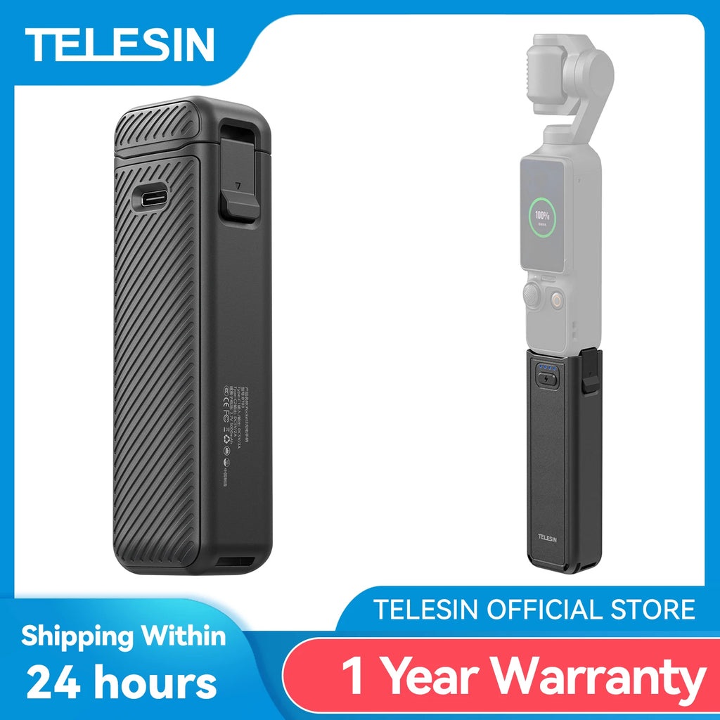 TELESIN 5000Mha Battery Handle for DJI OSMO Pocket 4