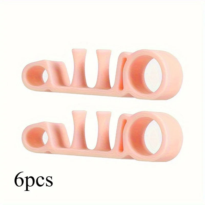 New Gel Toe Separators for Men & Women, Silicone Toe Spacer Pads, Big Toe Spreaders Splint with, Foot Care Tools Toe Care