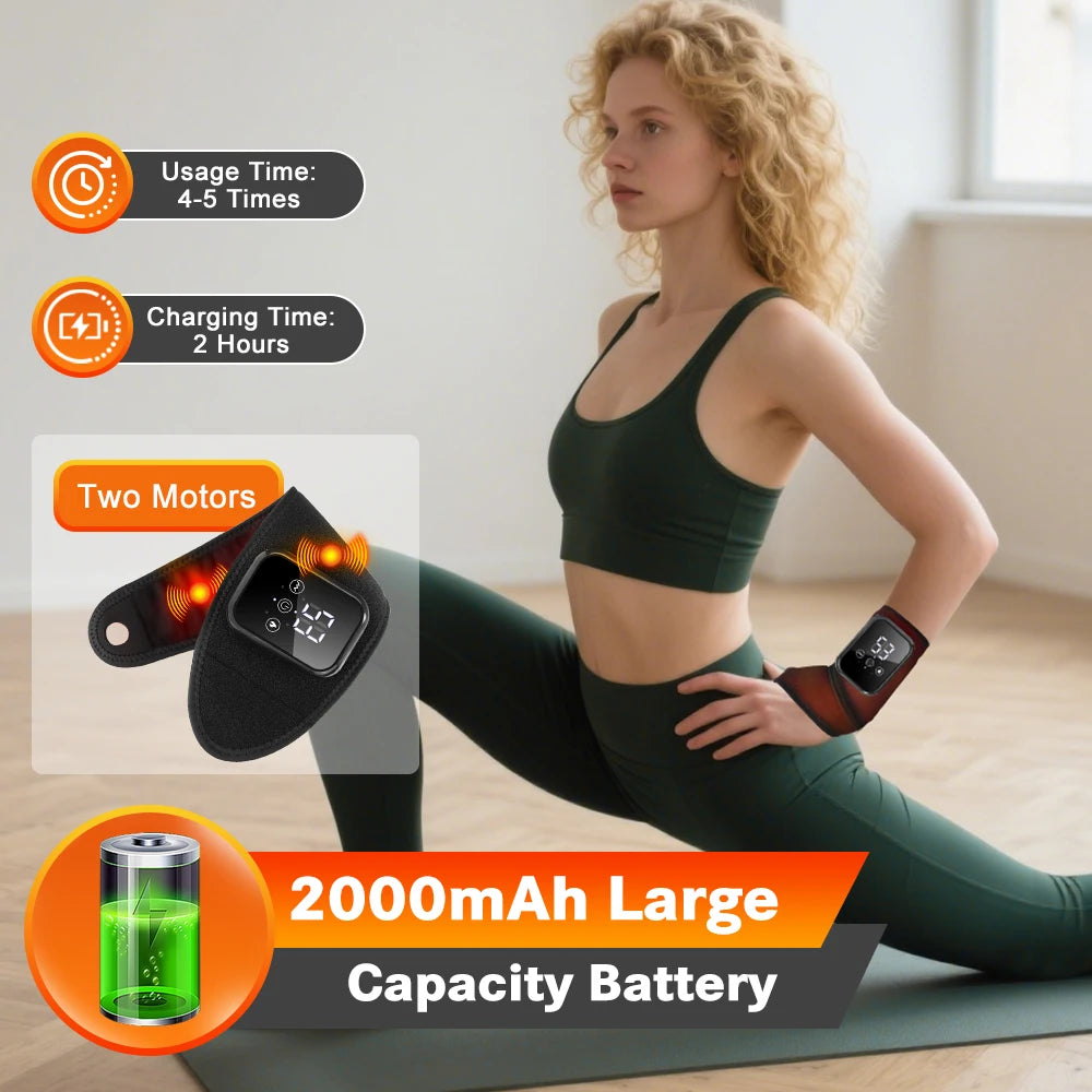Electric Heating Wrist Massager Wrist Brace Protector Wrap Vibration