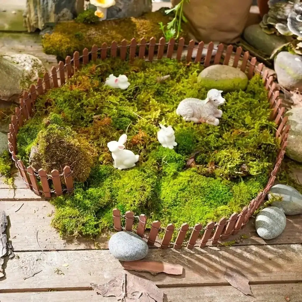 1PC Mini Wooden Fence Miniature Fence For Fairy Garden