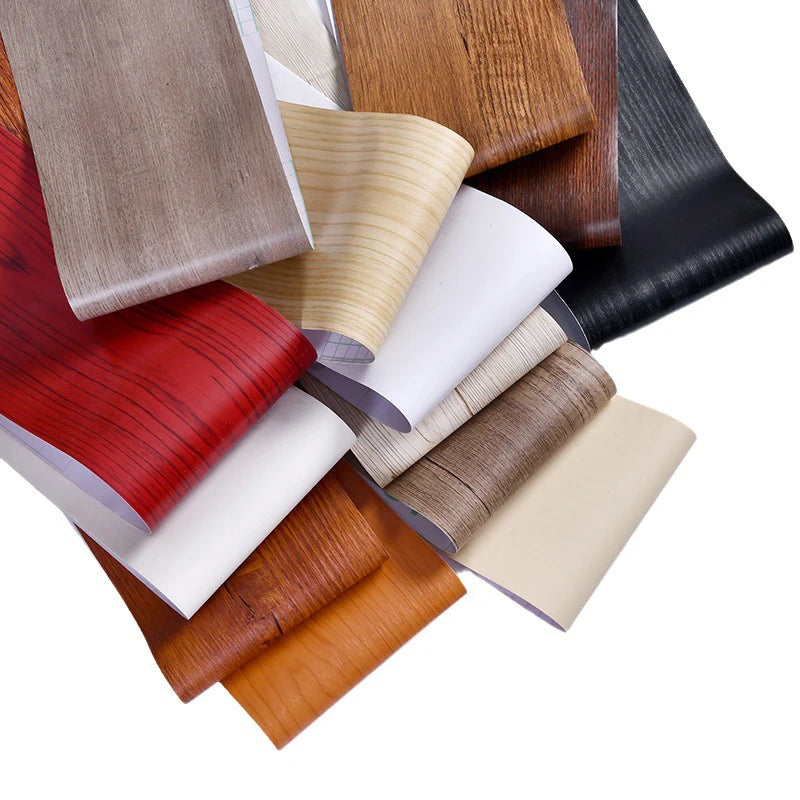 10M Realistic Wood Grain Repair Duct Tape Furniture Renovation Adhensive Skirting Waist Line Floor Stickers Home Decor