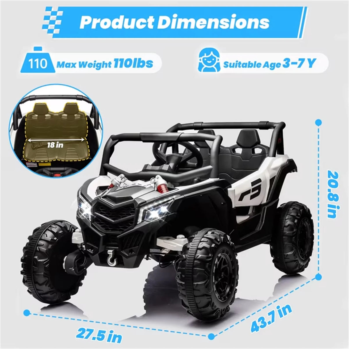 Joyracer 24 Volt Ride on Toys with Remote