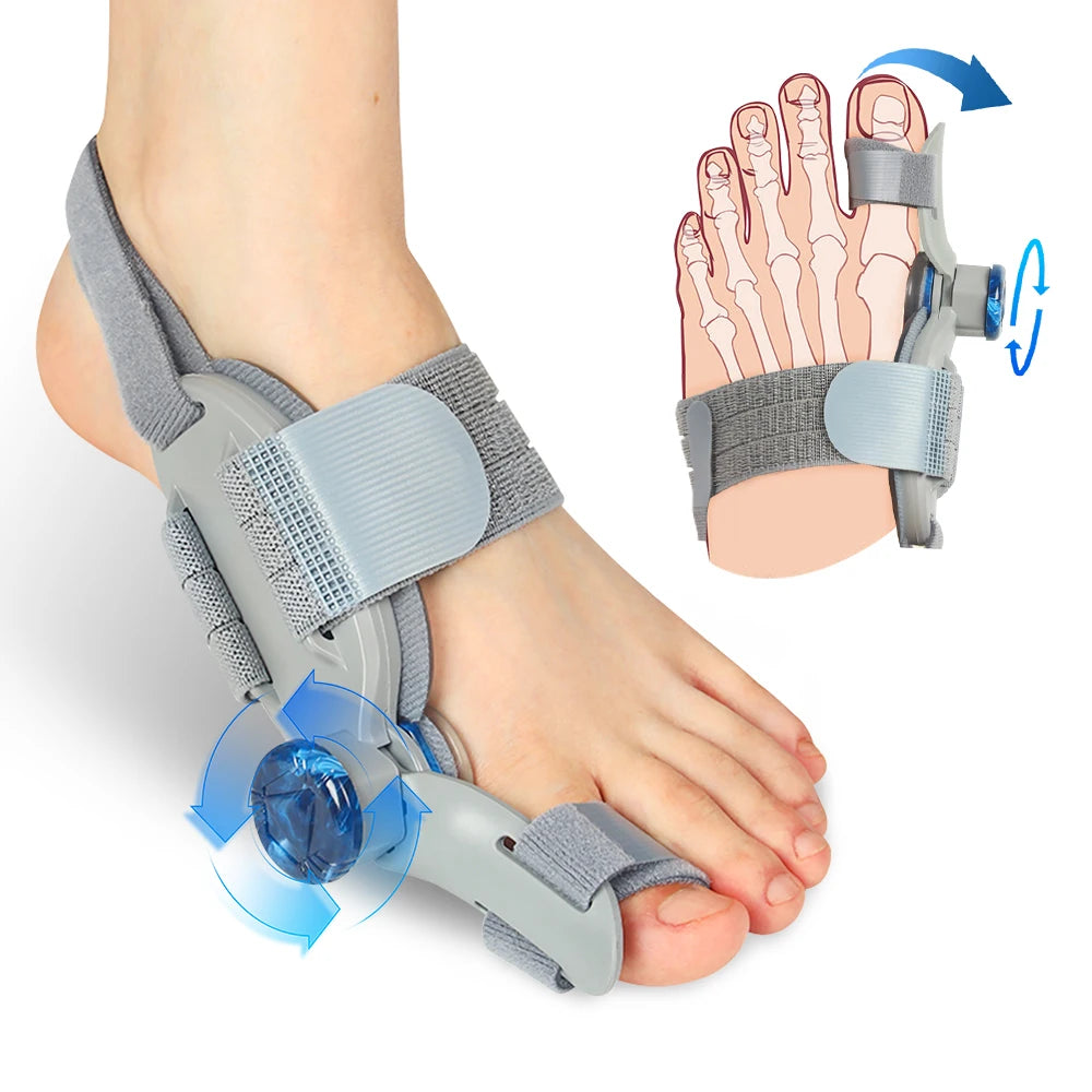 Unisex Bunion Adjustable Bunion Fix for Big Toe Separation Pain Relief - Orthopedic Bunion Splint with Straightener