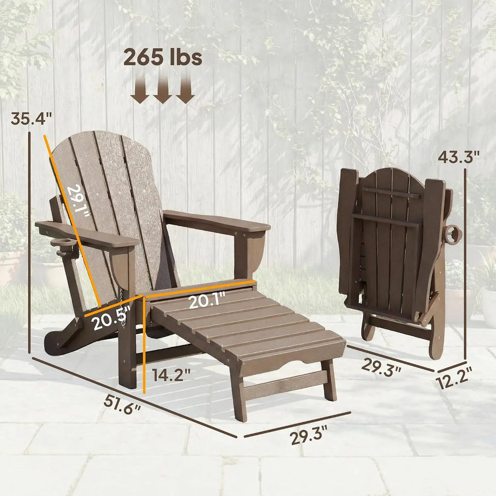 Outdoor HDPE Fire Pit Chair