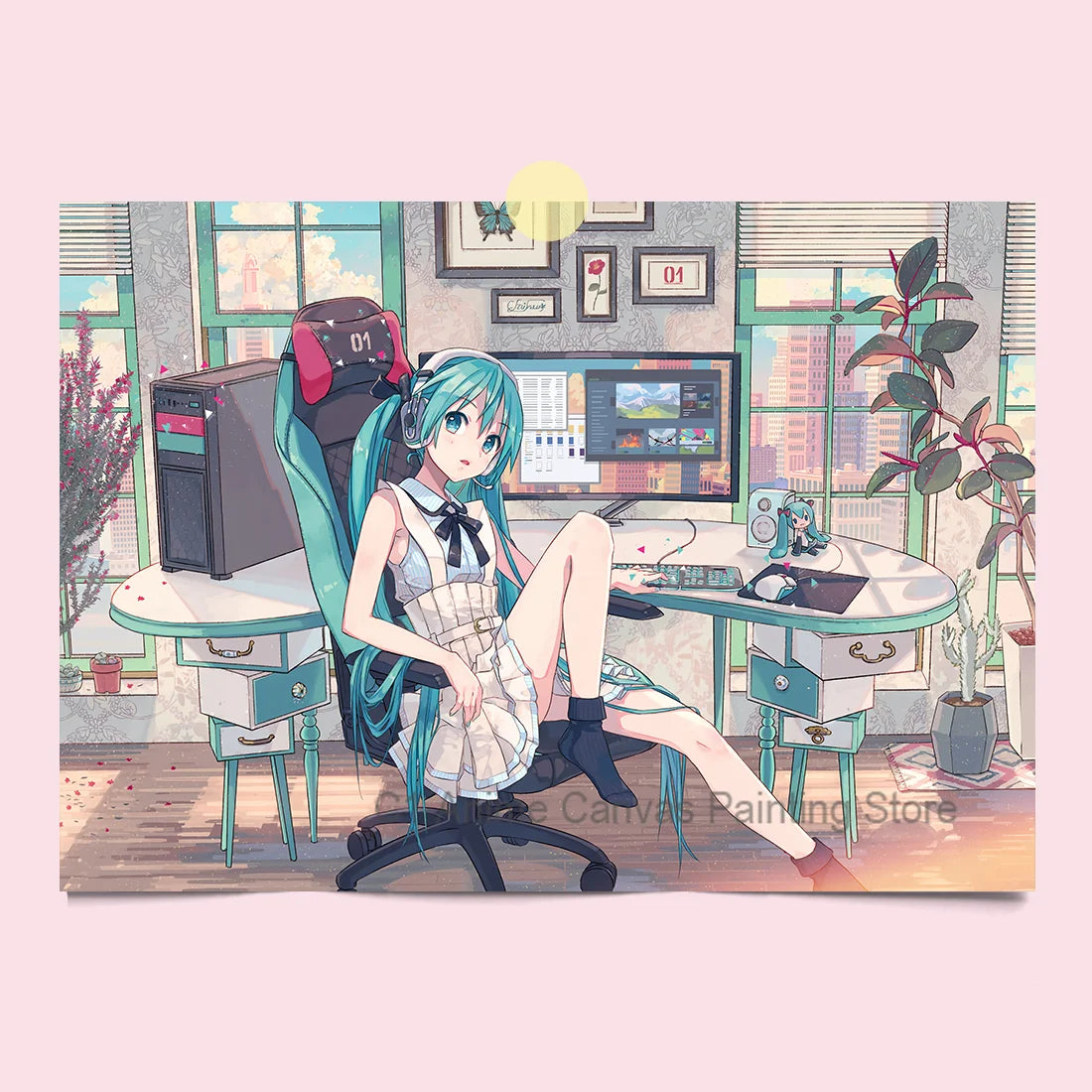 Hatsune Miku Anime Poster MIKU Magazine Bedroom Dormitory Studio Decorative Painting Photography Wallpaper DIY Gift
