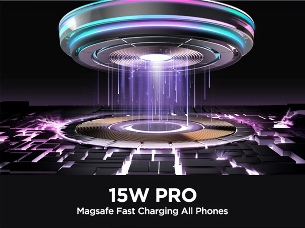 Joyroom Magnetic Car Phone Holder Colorful Wireless Charger For iPhone 15 14 13 12 Pro Max Fast Charging Car Charger Holder
