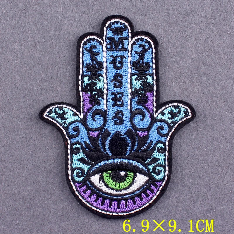Devil Patch Iron On Patches For Clothing Thermoadhesive Patches On Clothes DIY Gothic Embroidery Patch Stripe Badges On Backpack