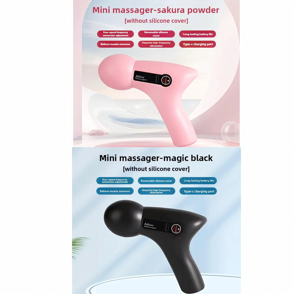 Mini Massage Gun with LCD Screen and 6 Heads