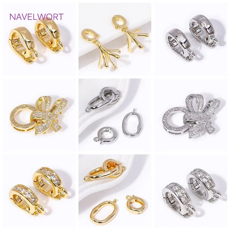 18K Gold Plated Hinged Necklace Enhancer