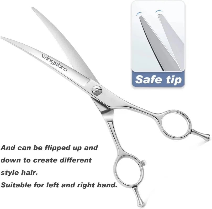 7.5" Curved Dog Grooming Scissors