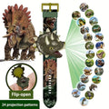 Jurassic Dinosaur Projection Flip Watch with 24 Patterns