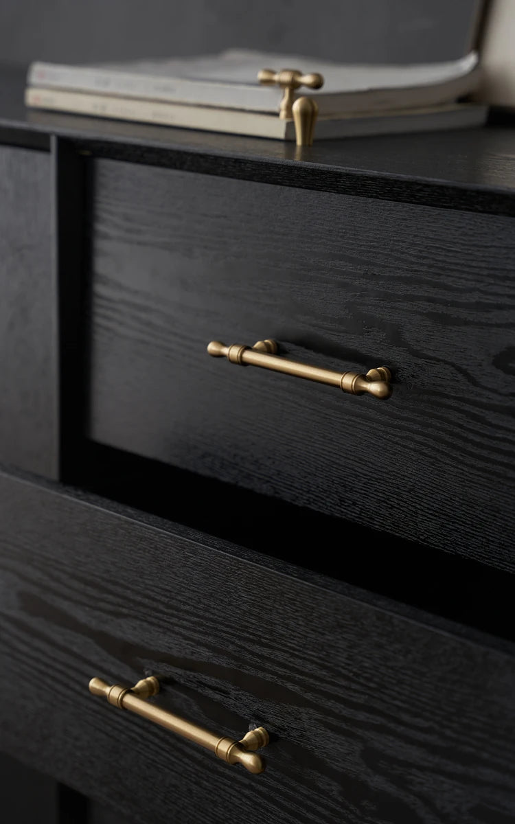 Satin Brass Cabinet Door Handles and Knobs Antique Drawer Pulls Vintage Kitchen Cupboard Handle Wardrobe Hardware French Style