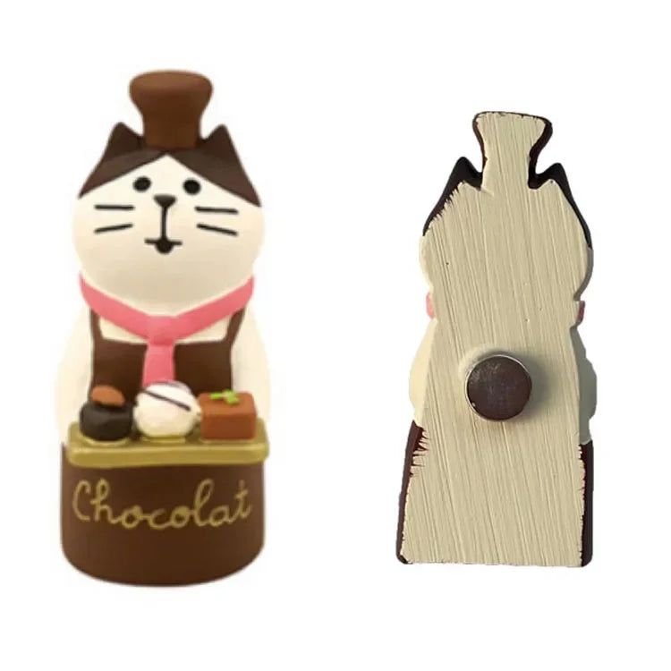 Resin Cute Cartoon Cat Fridge Magnetic Sticker Kawaii Zakka 3D Refrigerator Magnet Cute Magnets Home Decor New مغناطيس ثلاجة