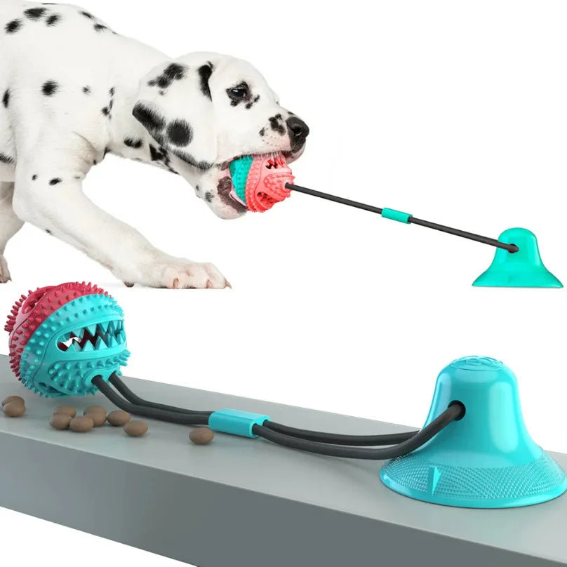 Dogs Food Toys Silicon Suction Cup Tug Interactive Dog