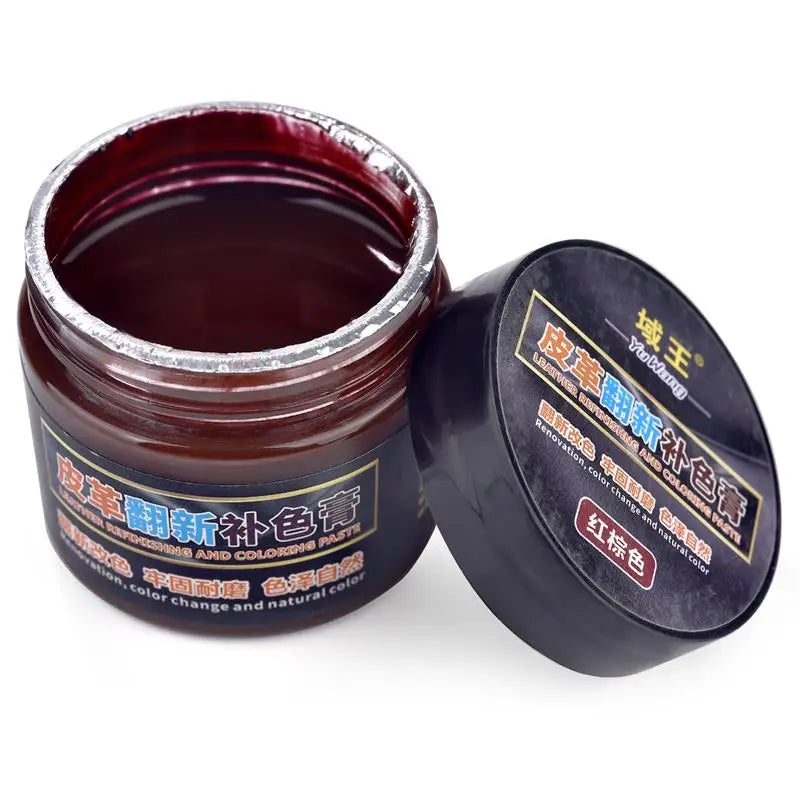 50ml Leather Paint Shoe Cream Coloring Leather Dye Repair Restoration Colors Change Paints For Bag Sofa Car Seat Scratch Brown