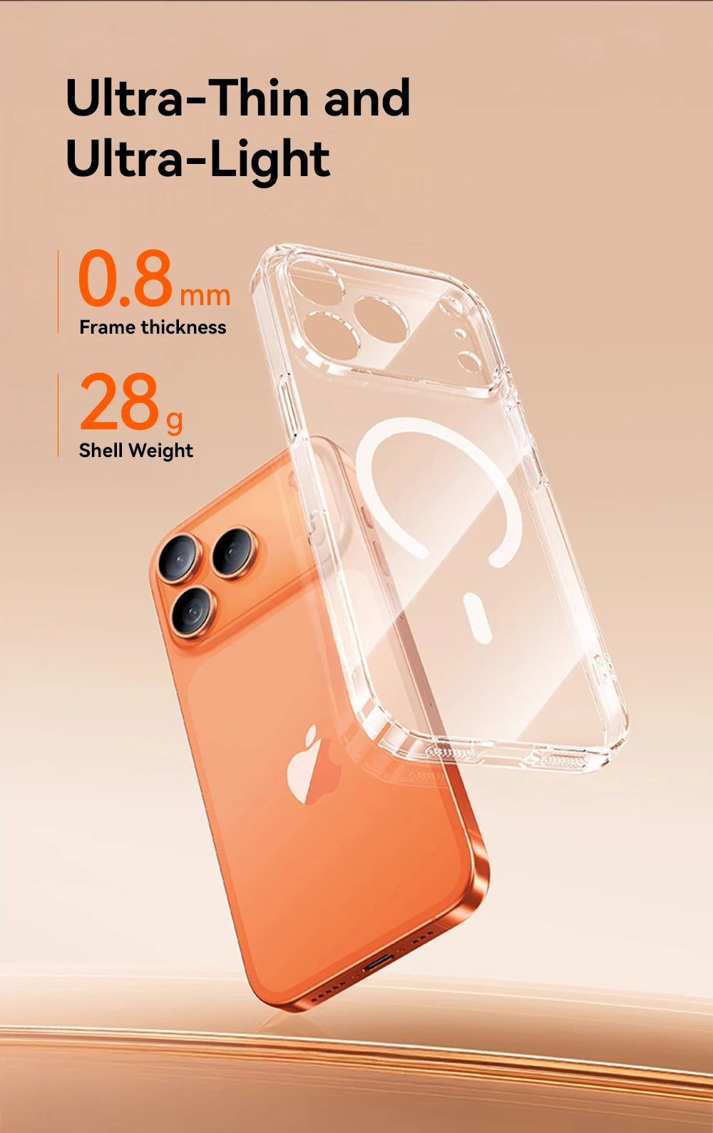 Joyroom Magnetic Case For iPhone 17 16 Pro Max Case Anti Yellow Transparent Cover For iPhone 17 Pro Wireless Charger Thin Cover