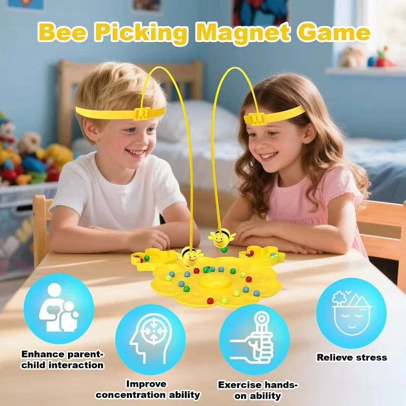 Bumble Bee Magnetic Toy Funny Family Board Games Montessori