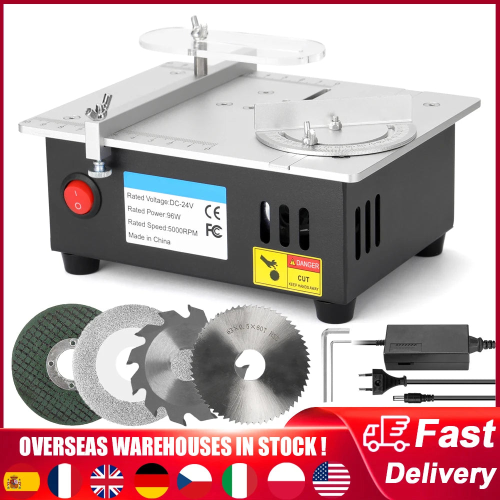 Mini Electric Table Saw 96W 5000RPM Bench Saw Small Household DIY
