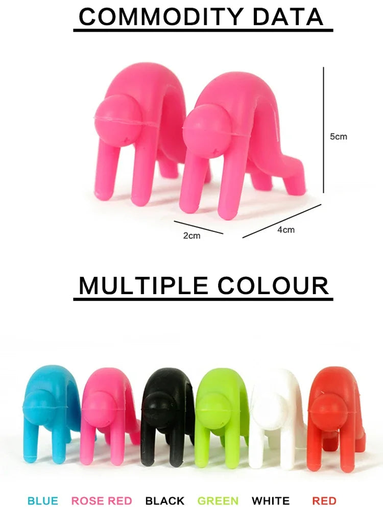 Silicone Support Pan Pot Lid Holder Anti-Overflow Pot Clip Kitchen Tools Stand Mobile Phone Chopstick Spoon Holder Stand Gadgets